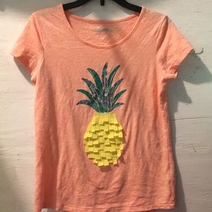 Girls 10/12 pineapple shirt